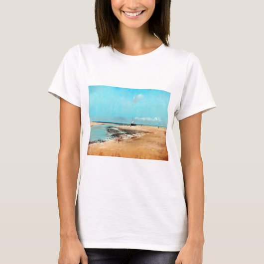 strand aan de lage zijkant (monding van de rivier) t-shirt (Voorkant)