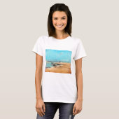 strand aan de lage zijkant (monding van de rivier) t-shirt (Voorkant volledig)