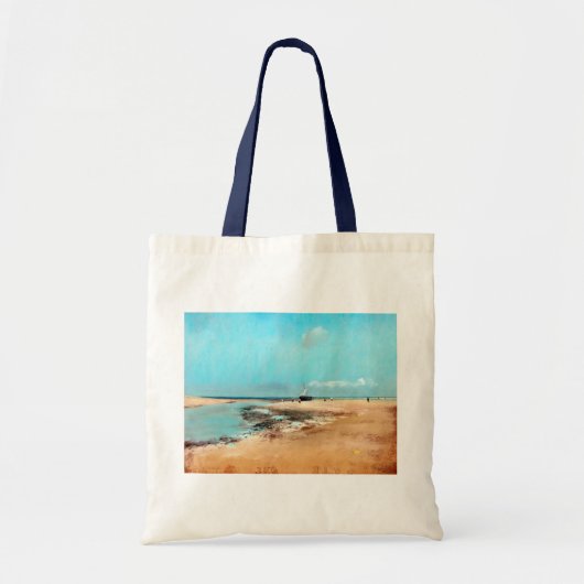 strand aan de lage zijkant (monding van de rivier) tote bag (Voorkant)