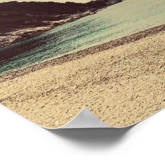 Strand aan zee poster (Hoek)