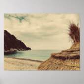 Strand aan zee poster (Voorkant)