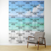 Strand Aangepast Zakelijk Logo Step & Repeat Achte Wandkleed (In situ)