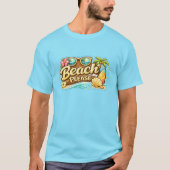 Strand Aanschrijving Bord T-shirt (Voorkant)