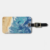 Strand Abstract gepersonaliseerd Bagagelabel (Voorkant horizontaal)