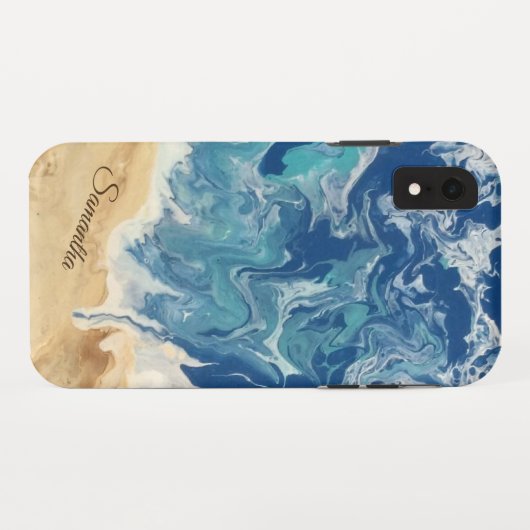 Strand Abstract gepersonaliseerd Case-Mate iPhone Case (Achterkant (horizontaal))