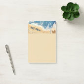 Strand Abstract Gepersonaliseerde Post it Note 4x6 (Kantoor)