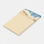 Strand Abstract Gepersonaliseerde Post it Note 4x6 (Schuin)