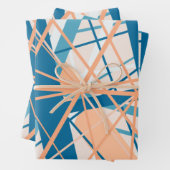 Strand Abstracte GeometrIc Party Wrapping Paper (In situ)