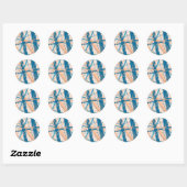 Strand Abstracte geometrische zomer Sticker (Vel)