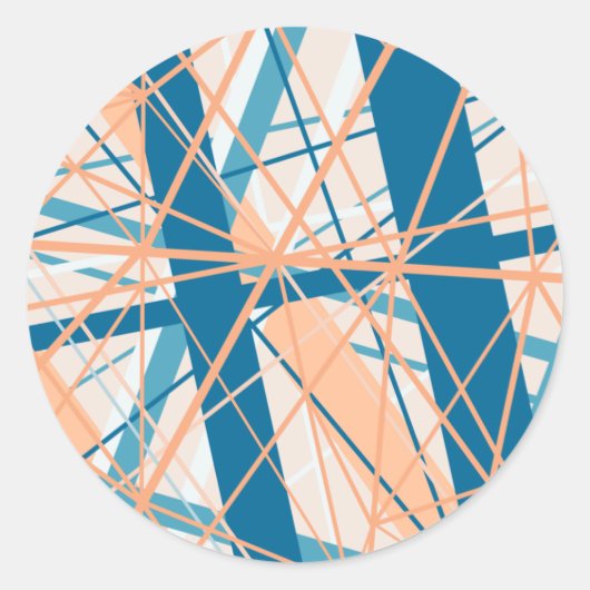 Strand Abstracte geometrische zomer Sticker (Voorkant)