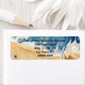 Strand Abstracte retour adreslabels-5 lijnen Etiket (Insitu)