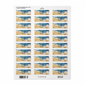 Strand Abstracte retour adreslabels-5 lijnen Etiket (Full Sheet)