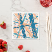 Strand Abstracte Strepen Zomer Papier servet (Insitu)