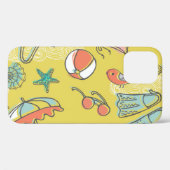 Strand Accessoires: Zomer naadloos patroon. Case-Mate iPhone Case (Achterkant (horizontaal))