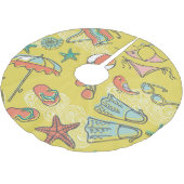 Strand Accessoires: Zomer naadloos patroon. Kerstboom Rok (Gekanteld)