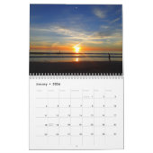 Strand Afbeeldingen bij zonsondergang 2024 Kalender (Jan 2026)