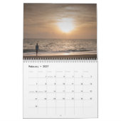 Strand Afbeeldingen bij zonsondergang 2025 Kalender (Feb 2027)