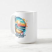 strand Aloha Sublimation-94953 Koffiemok (Voorkant links)