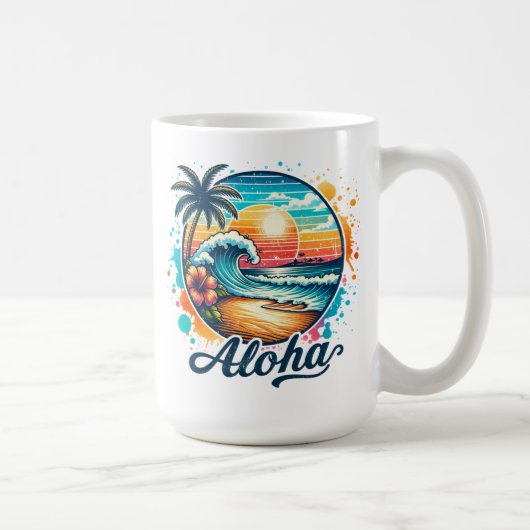 strand Aloha Sublimation-94953 Koffiemok (Rechts)