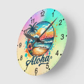 strand Aloha Sublimation-94953 Ronde Klok (Hoek)