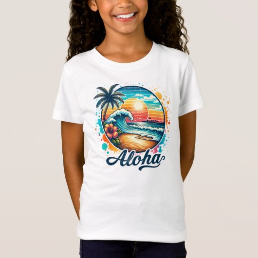  strand Aloha Sublimation-94953 T-shirt (Voorkant)