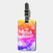 Strand alsjeblieft - bagagelabel (Voorkant verticaal)