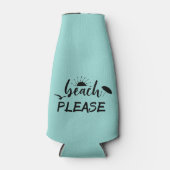 Strand alsjeblieft Gezegde zomer Flesjeskoeler (Voorkant)