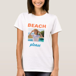 Strand Alsjeblieft Grappig Zomer Shirt Tropisch S