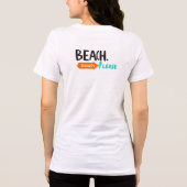 Strand Alsjeblieft – Grappige Vakantie Spelling Tri-Blend Shirt (Achterkant)