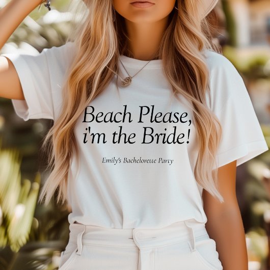 Strand Alsjeblieft Ik Ben De Bruid Quote Bachelore Tri-Blend Shirt