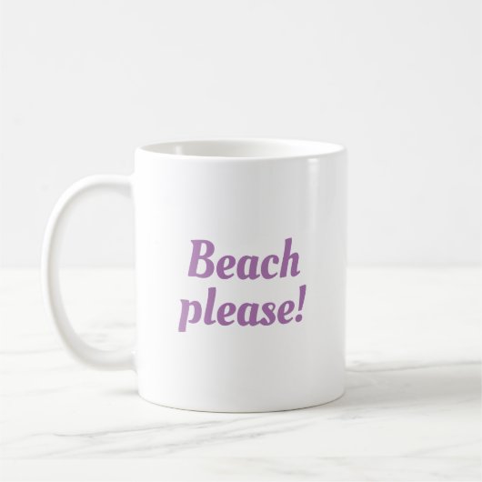 Strand alsjeblieft - koffiemok (Links)