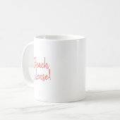 Strand alsjeblieft - koffiemok (Voorkant links)
