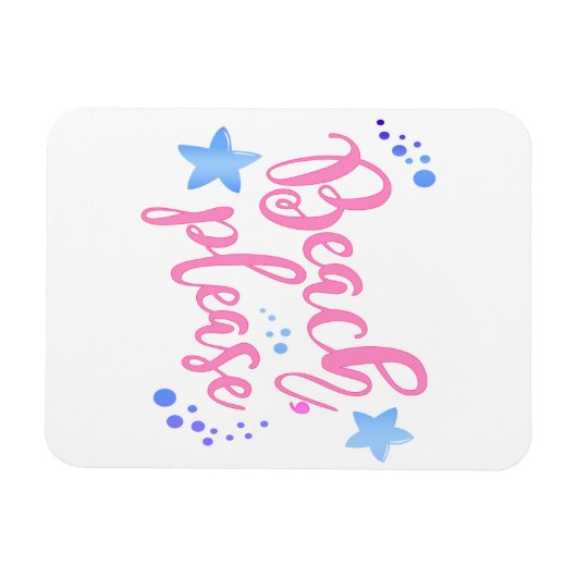 strand alsjeblieft magneet (Horizontaal)