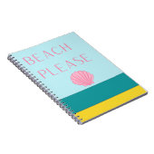 Strand alsjeblieft minimalistisch notitieboek (Rechterzijde)