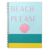 Strand alsjeblieft minimalistisch notitieboek (Voorkant)