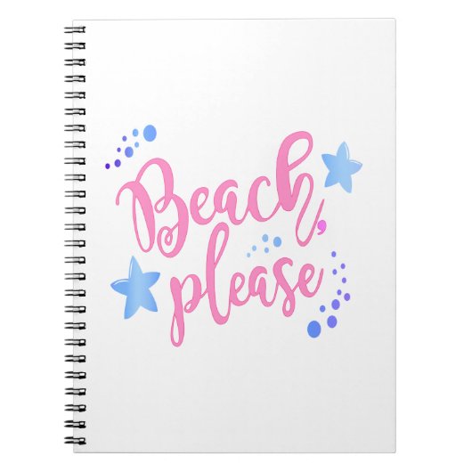 strand alsjeblieft notitieboek (Voorkant)