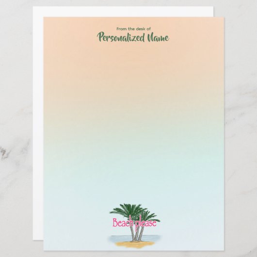 Strand alsjeblieft ongevoerde papieren blad (Voorkant / Achterkant)