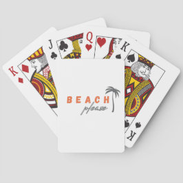 strand alsjeblieft. palmboom Classic Speelkaarten 