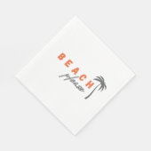 Strand alsjeblieft. Palmboom. Papieren servetten m (Hoek)