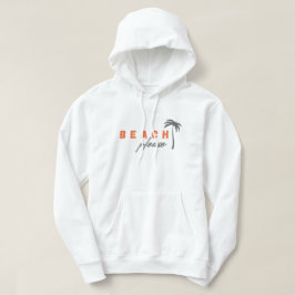 Strand alsjeblieft. Palmboom. Pullover hoodie