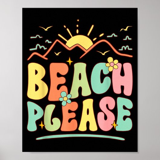 Strand alsjeblieft poster (Voorkant)
