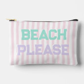 Strand alsjeblieft - Schattigee pastel & roze stre Etui (Voorkant)