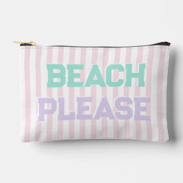 Strand alsjeblieft - Schattigee pastel & roze stre Etui