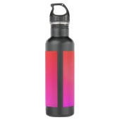 Strand alsjeblieft Sinaasappel roze ombre Waterfles (Achterkant)