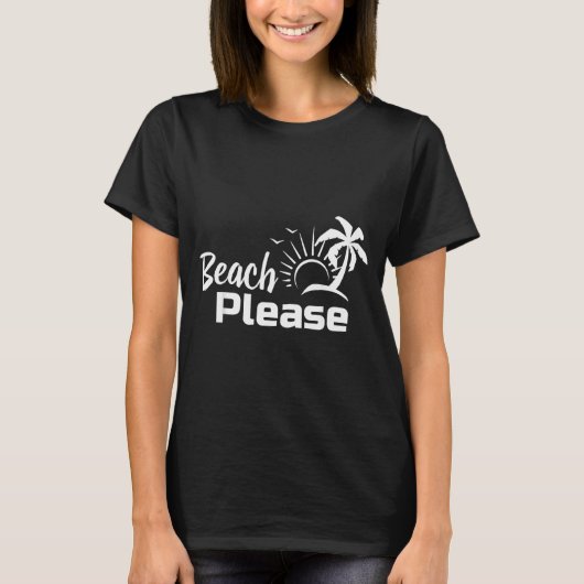 Strand Alsjeblieft T-shirt (Voorkant)