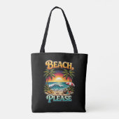 Strand, Alsjeblieft Tote Bag (Achterkant)