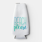 Strand alsjeblieft | Turquoise Ombre Flesjeskoeler (Voorkant)