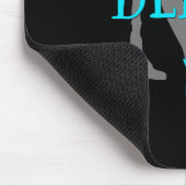 strand alsjeblieft turquoise typografie monogramme muismat (Hoek)