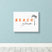 strand, alsjeblieft. Wandkunst van schilderdoek Canvas Afdruk (Insitu (Houten vloer))