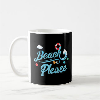 Strand alsjeblieft Zee Cool Pun Koffiemok